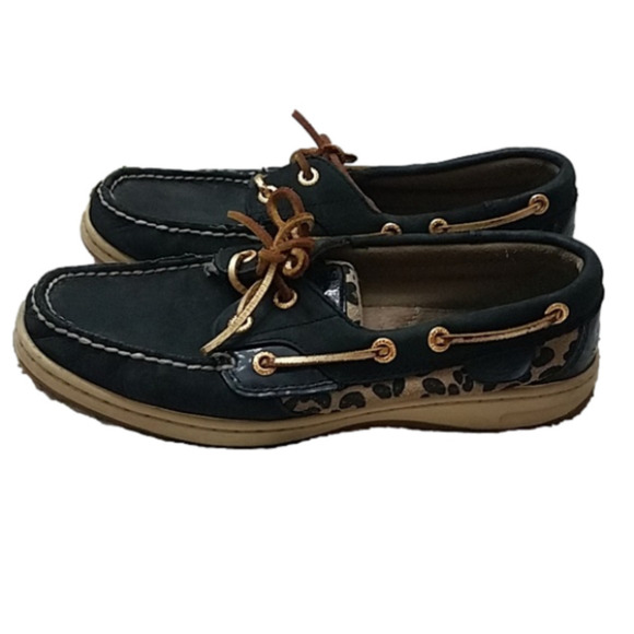 Sperry Shoes - 𝅺sperry top sider boat shoes sz 7 M leopard